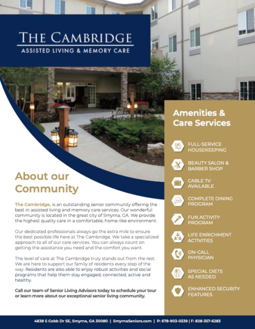 The Cambridge Community Brochure
